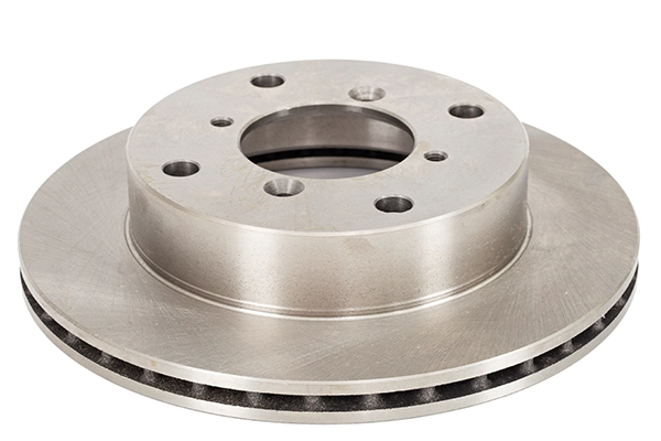 New brake disc rotor isolated on white background