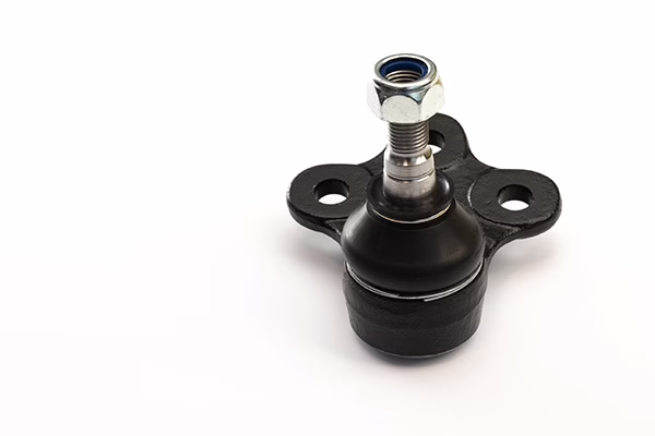 Ball joint on isolated white background